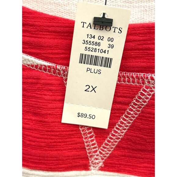 Talbots Multicolor Striped Long Sleeve Crewneck Top Casual Preppy Shirt UPF 50+ - Picture 3 of 7